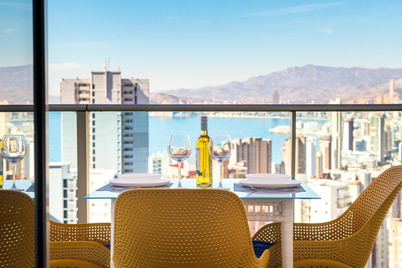 شقة Skyline 10 Gran Terraza Privada Con Vistas Espectaculares بينايدورم المظهر الخارجي الصورة